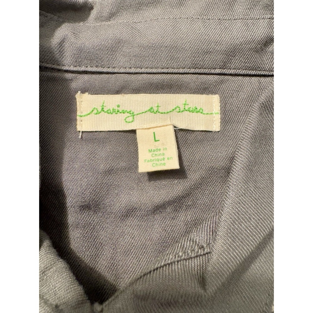 Anthropologie Staring At Stars‎ Aztec Button Up Shirt Women Sz L Western Rodeo - Picture 5 of 9